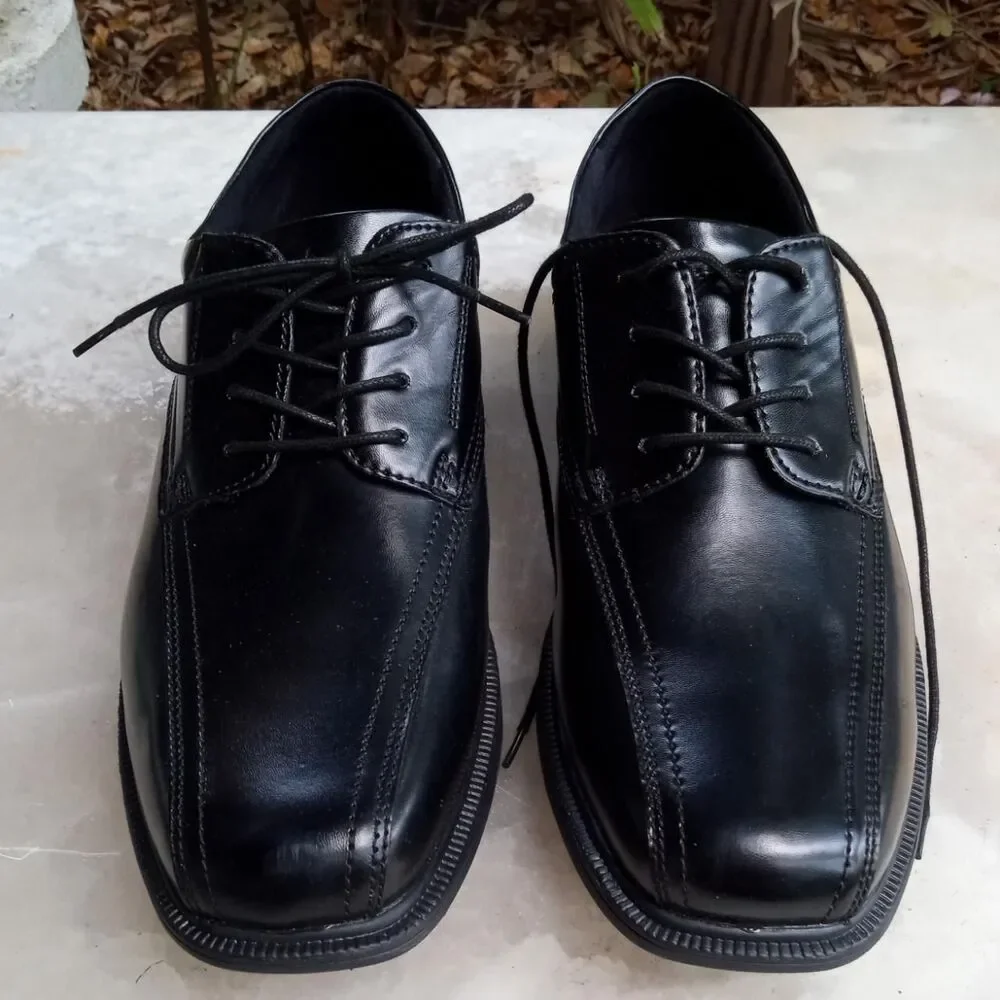 Nunn Bush Men's Black Walking Shoes Oxfords